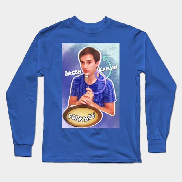 Jacob Kaplan is. . .THE FORKBOY Long Sleeve T-Shirt by akastardust